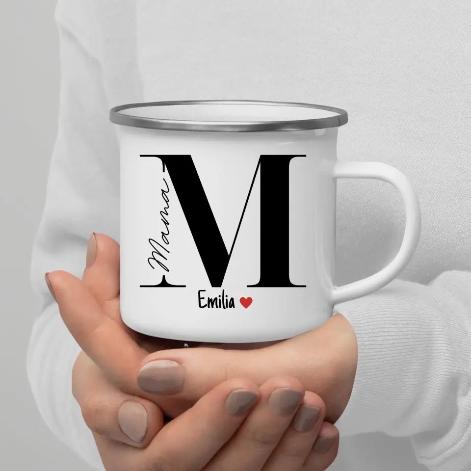 Mama Tasse mit Namen der Kinder