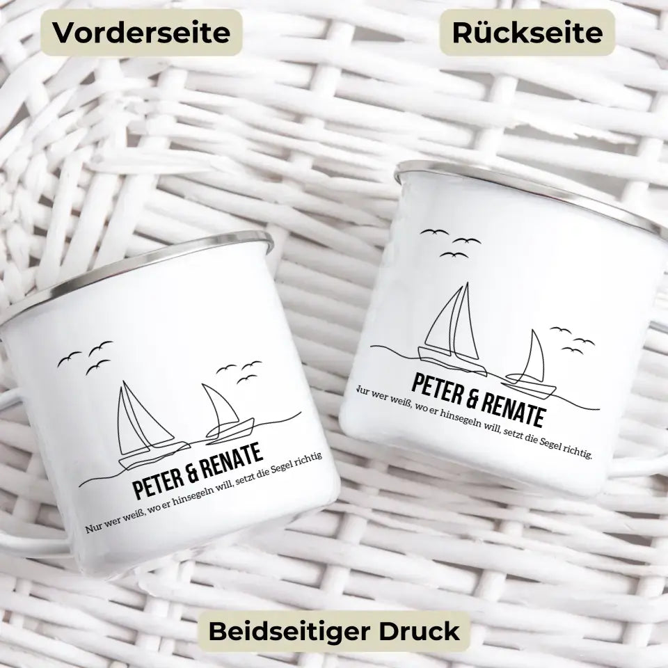 Segler Tasse mit Namen