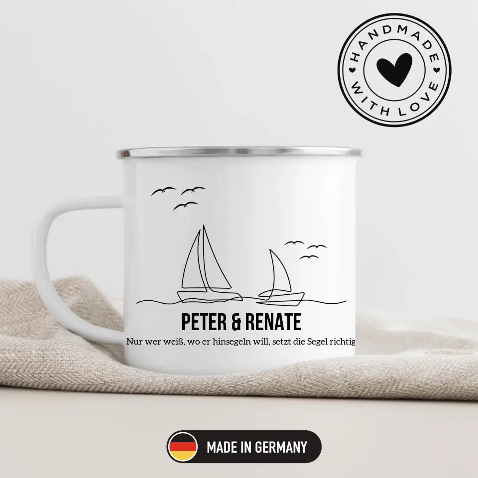 Segler Tasse mit Namen