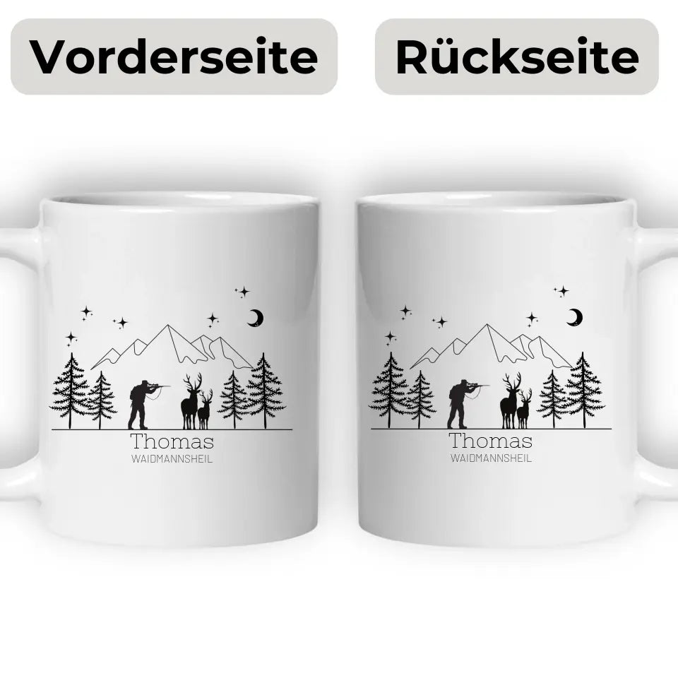 Jägertasse mit Namen