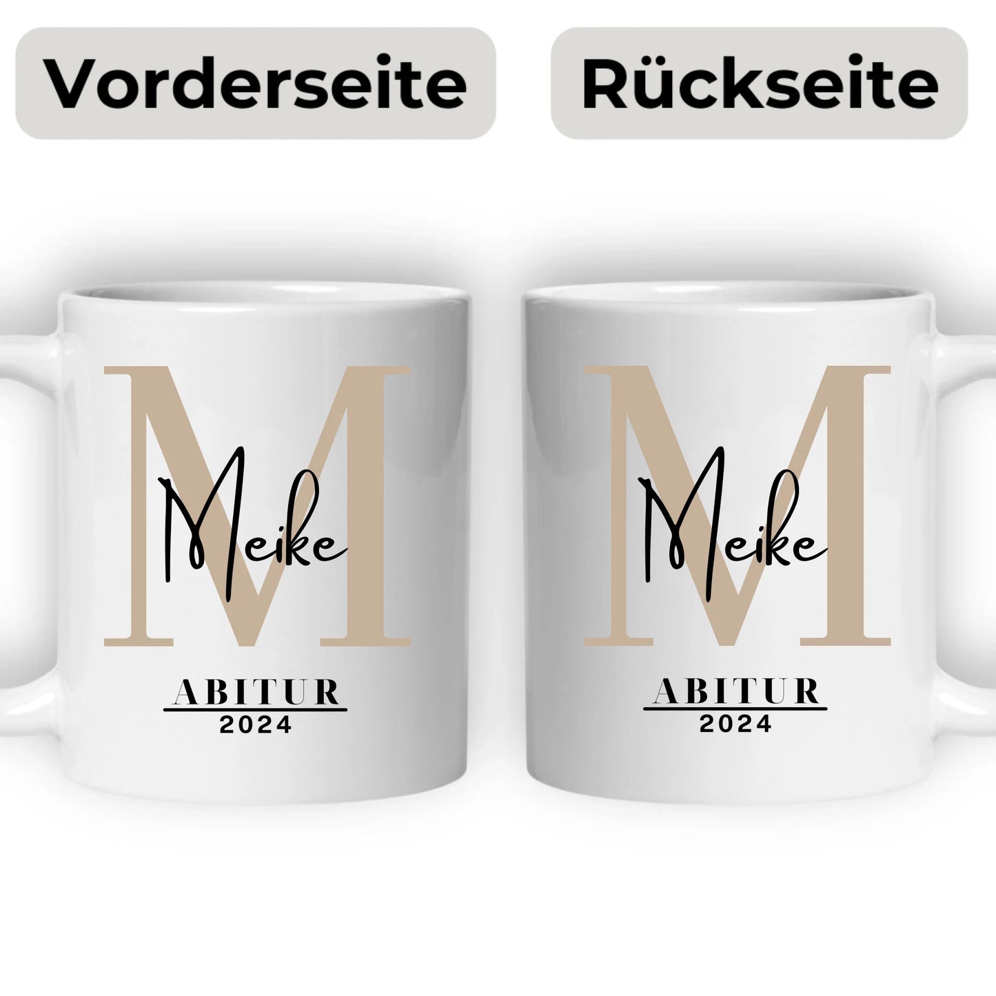 Personalisierte Tasse zum Abschluss