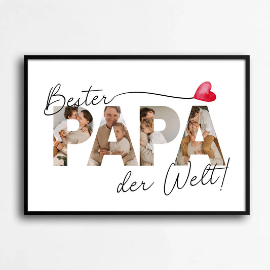 Personalisiertes Poster: Bester Papa der Welt!
