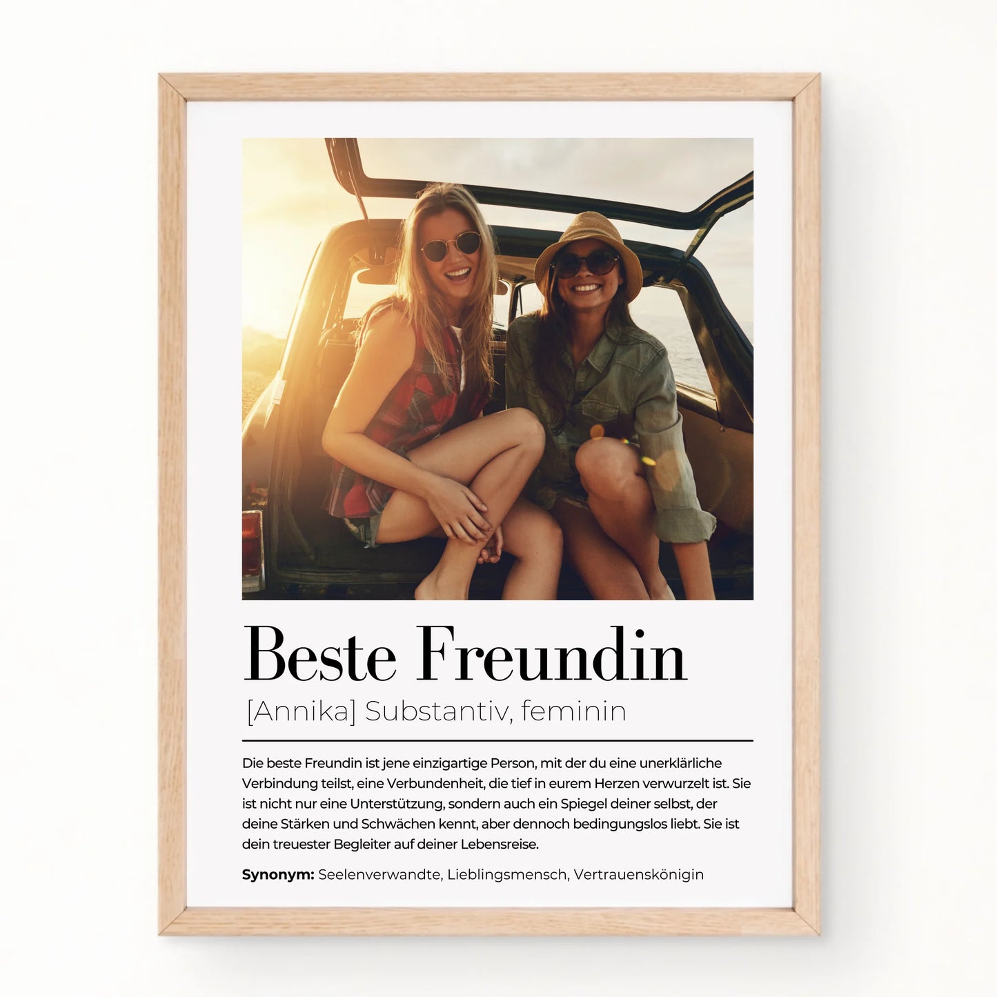 Definitionsposter "Beste Freundin"