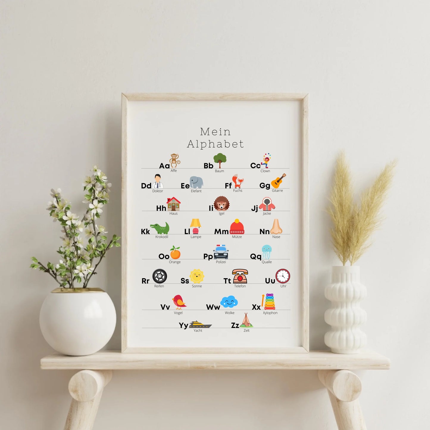 Kinderzimmerposter: Mein Alphabet