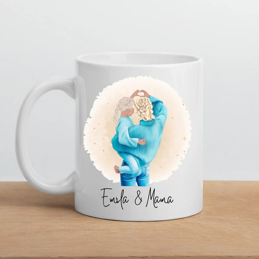 Mama & Tochter Tasse personalisiert mit Namen