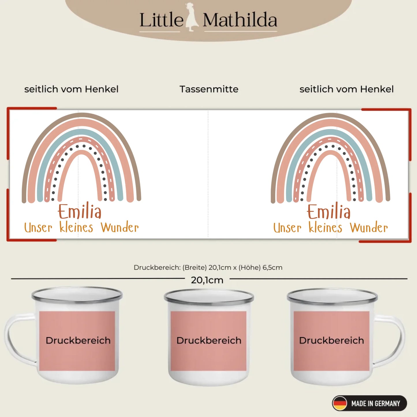 Druckbereiche Little Mathilda