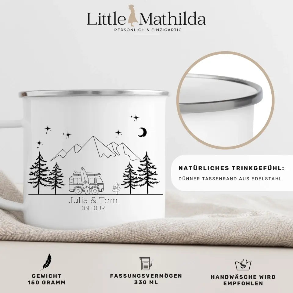 Camping Tasse "Surfer Van" Little Mathilda Little Mathilda Customizer