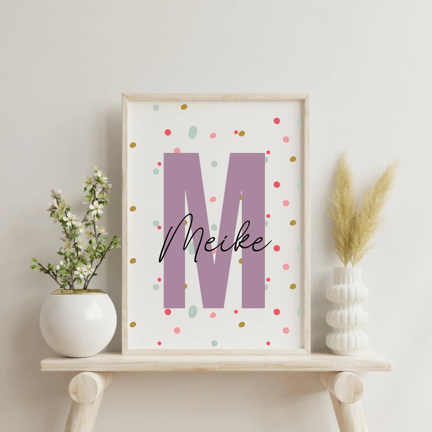 Personalisiertes Kinderzimmerposter mit Namen Little Mathilda merchOne Customizer