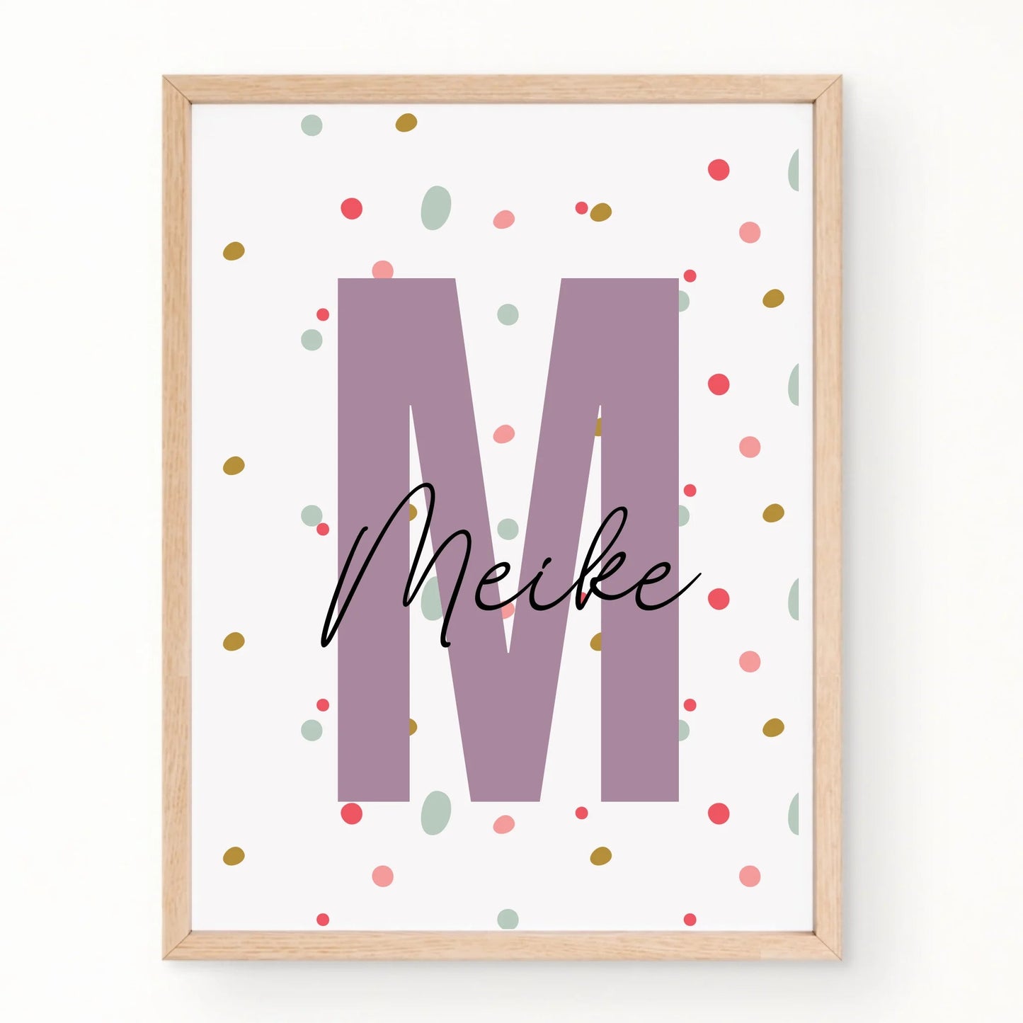 Personalisiertes Kinderzimmerposter mit Namen Little Mathilda merchOne Customizer