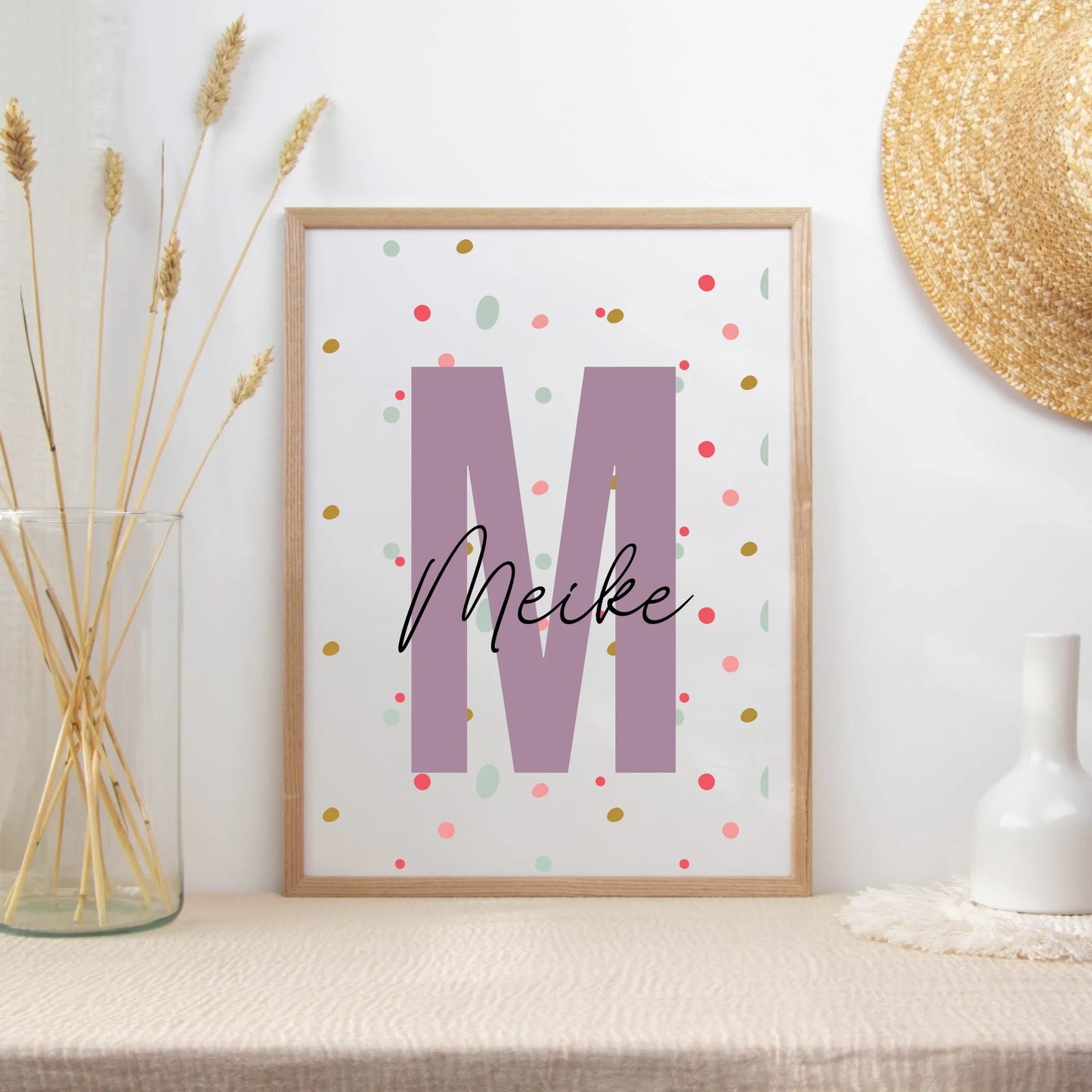 Personalisiertes Kinderzimmerposter mit Namen Little Mathilda merchOne Customizer