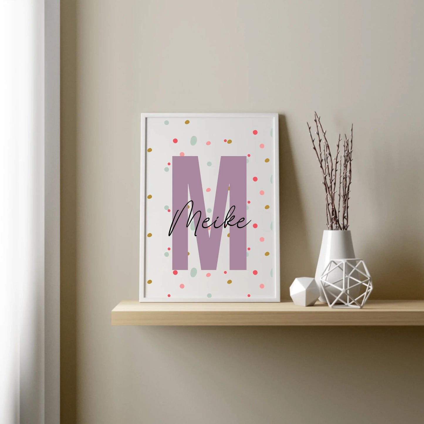 Personalisiertes Kinderzimmerposter mit Namen Little Mathilda merchOne Customizer