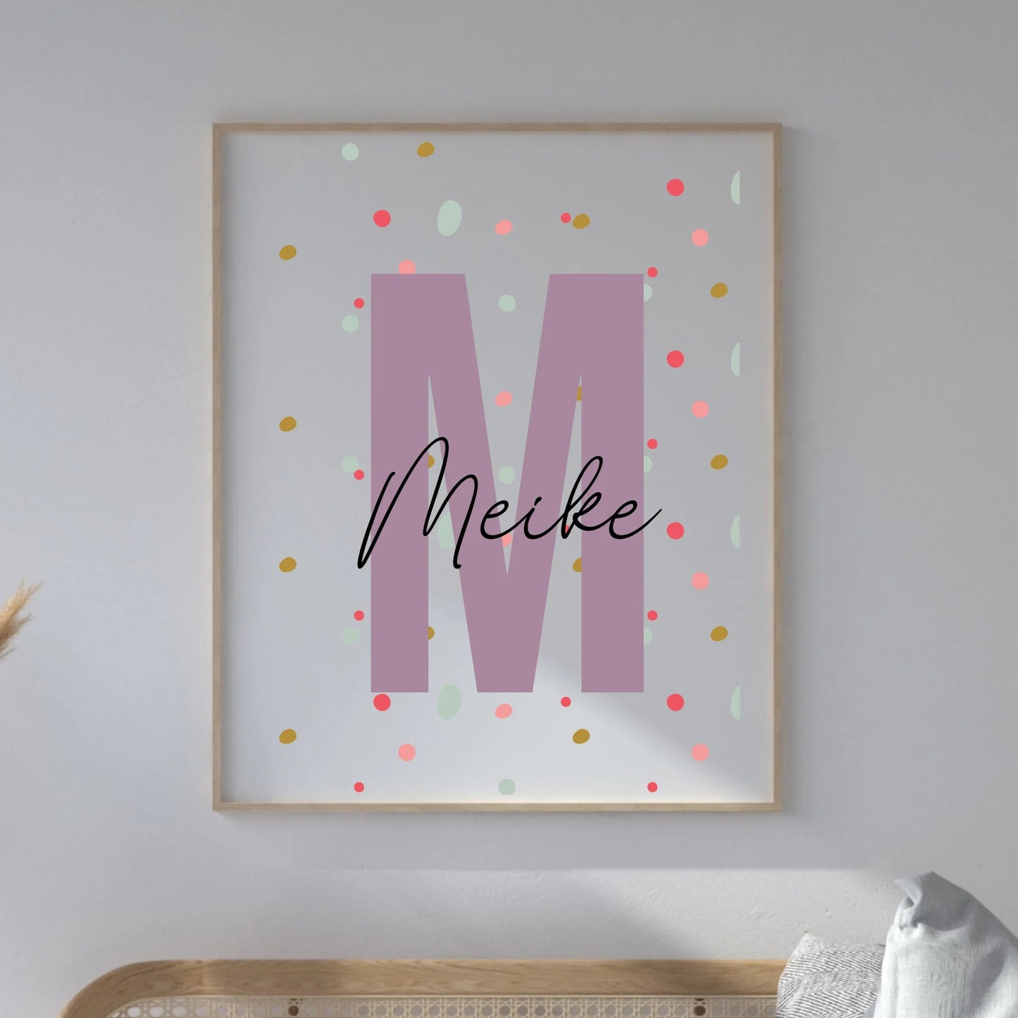 Personalisiertes Kinderzimmerposter mit Namen Little Mathilda merchOne Customizer