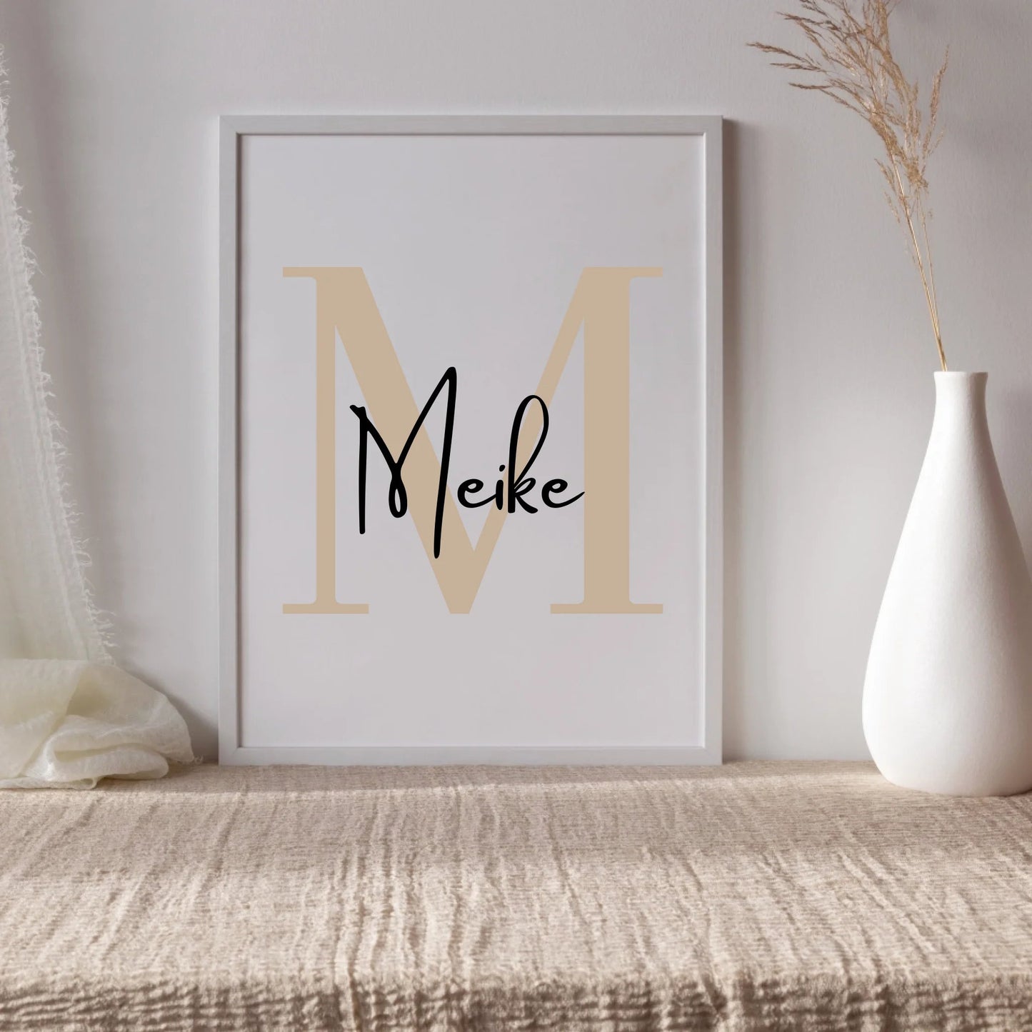 Personalisiertes Namensposter bunte Buchstaben Little Mathilda merchOne Customizer