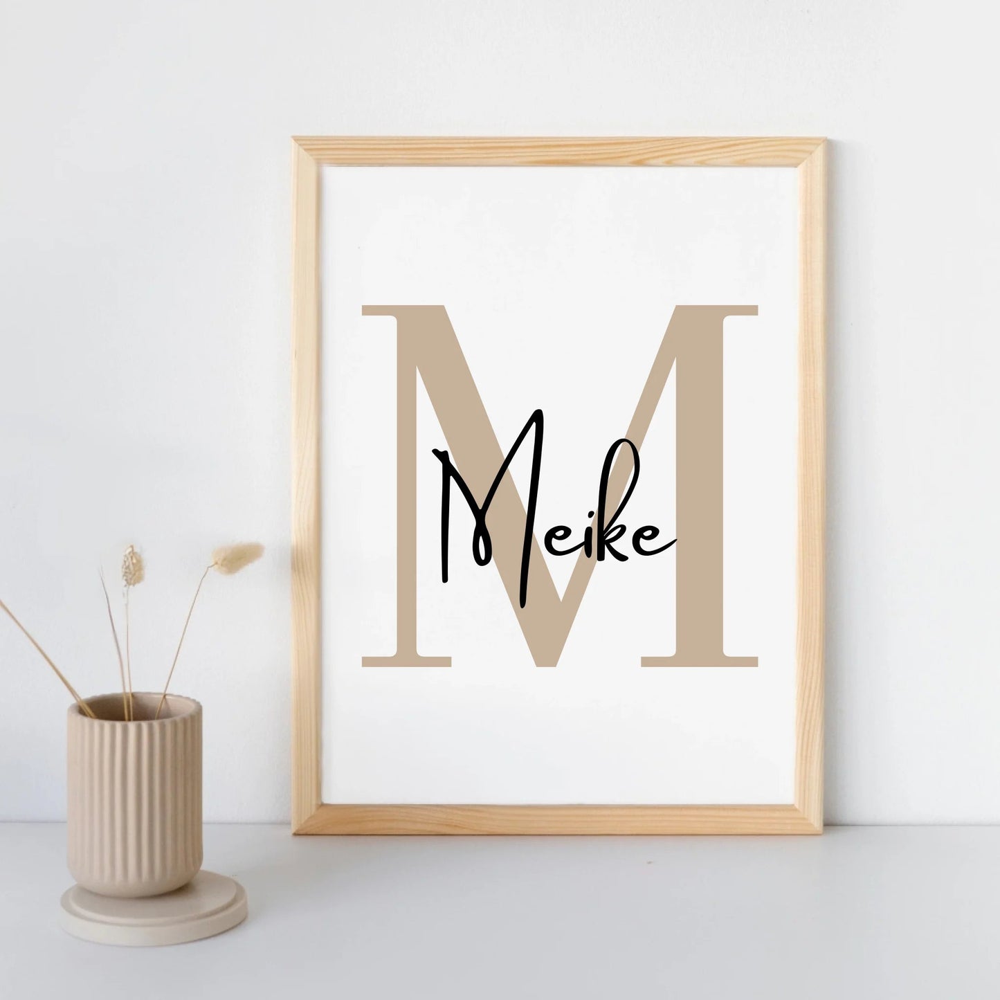 Personalisiertes Namensposter bunte Buchstaben Little Mathilda merchOne Customizer