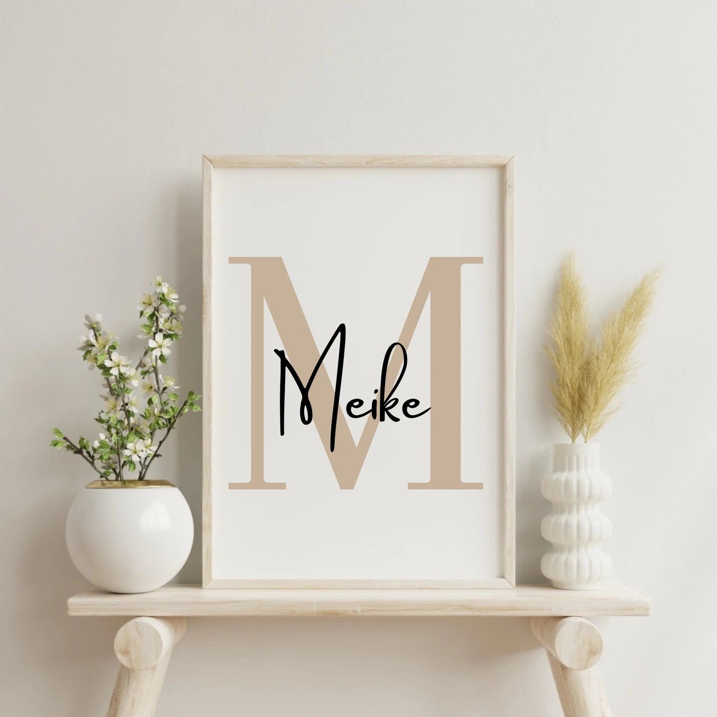 Personalisiertes Namensposter bunte Buchstaben Little Mathilda merchOne Customizer