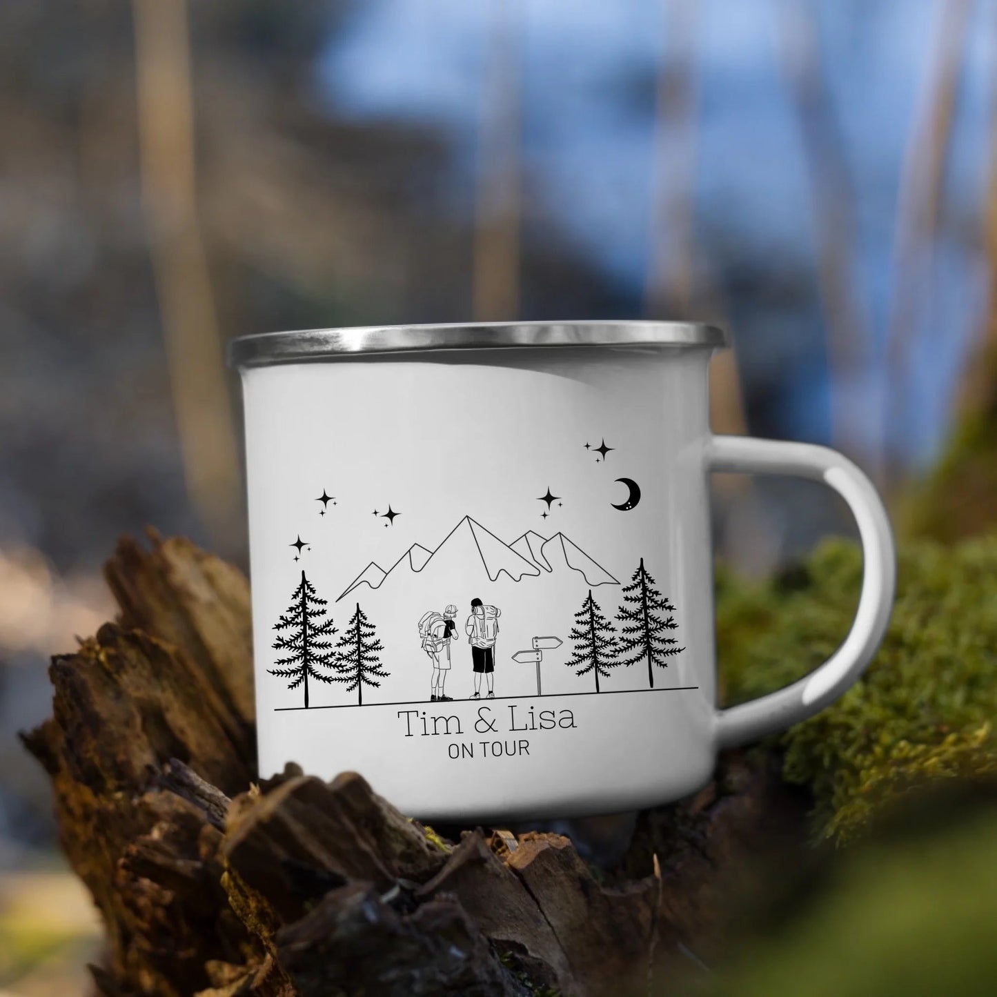 Emaille Camping Tasse Wanderer Little Mathilda Little Mathilda Emaille Tasse