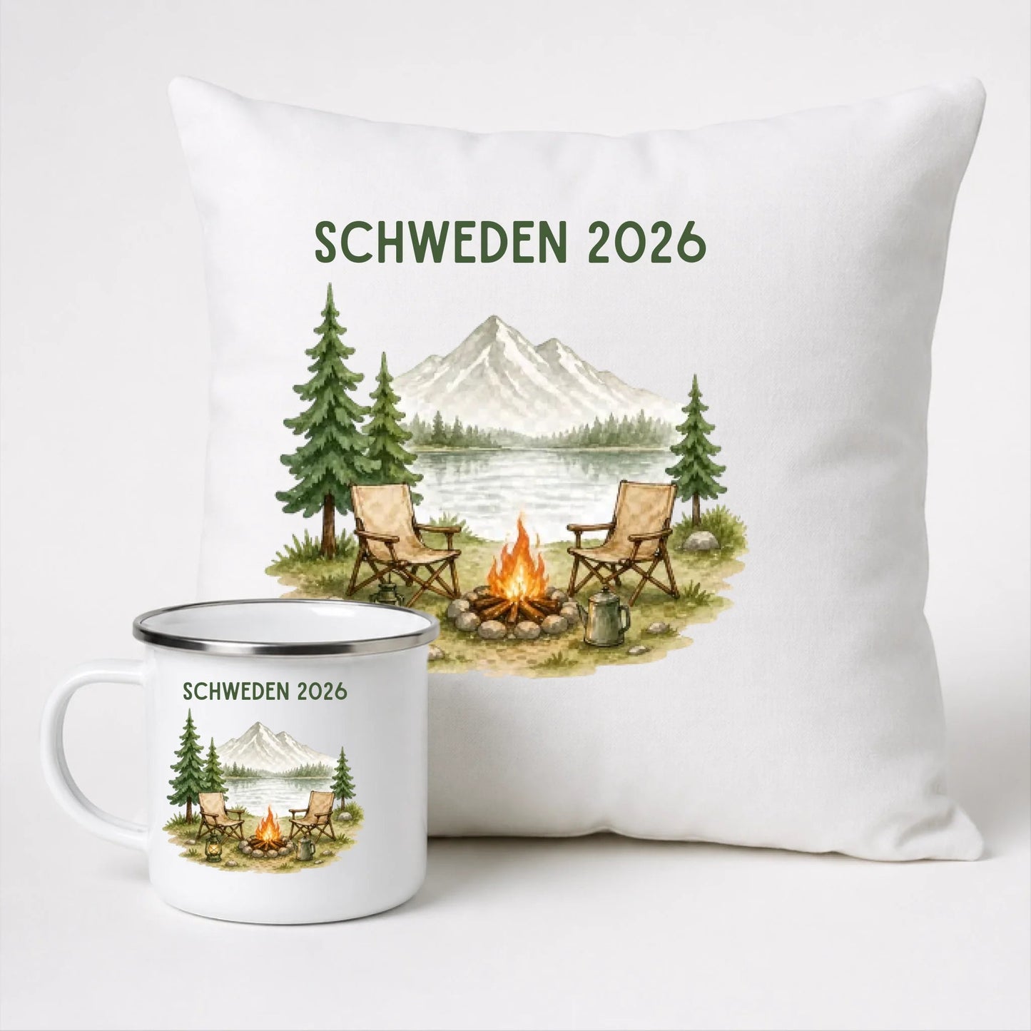 Personalisierte Emaille Camping Tasse Auszeit Little Mathilda Little Mathilda Emaille Tasse