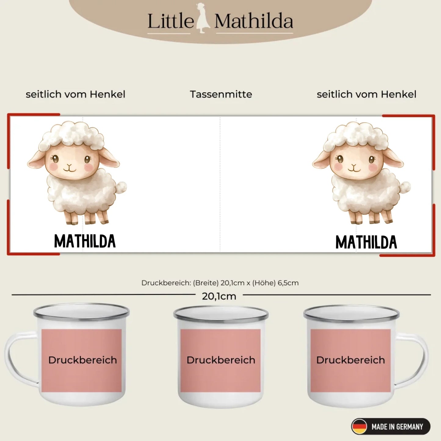 Druckbereiche Little Mathilda