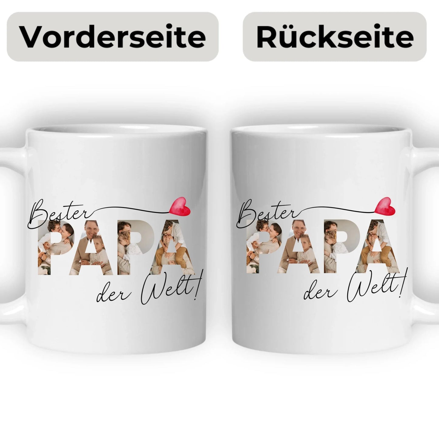 Bester Papa Tasse mit Fotos Little Mathilda Little Mathilda Keramik Tasse