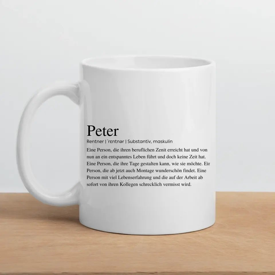 Definitionstasse Rentner Little Mathilda Little Mathilda Keramik Tasse