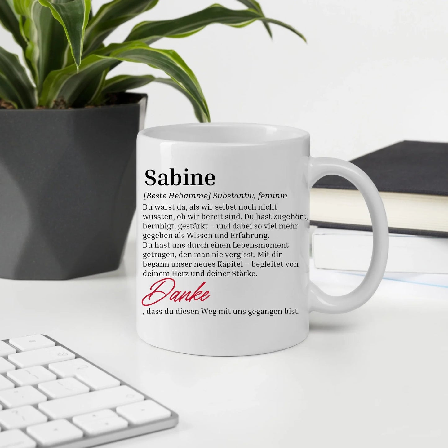 Geschenktasse für Hebammen mit Personalisierung Little Mathilda Little Mathilda Keramik Tasse
