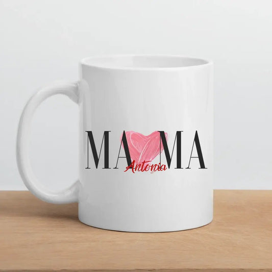 Mama Tasse personalisiert mit Namen der Kinder Little Mathilda Little Mathilda Keramik Tasse