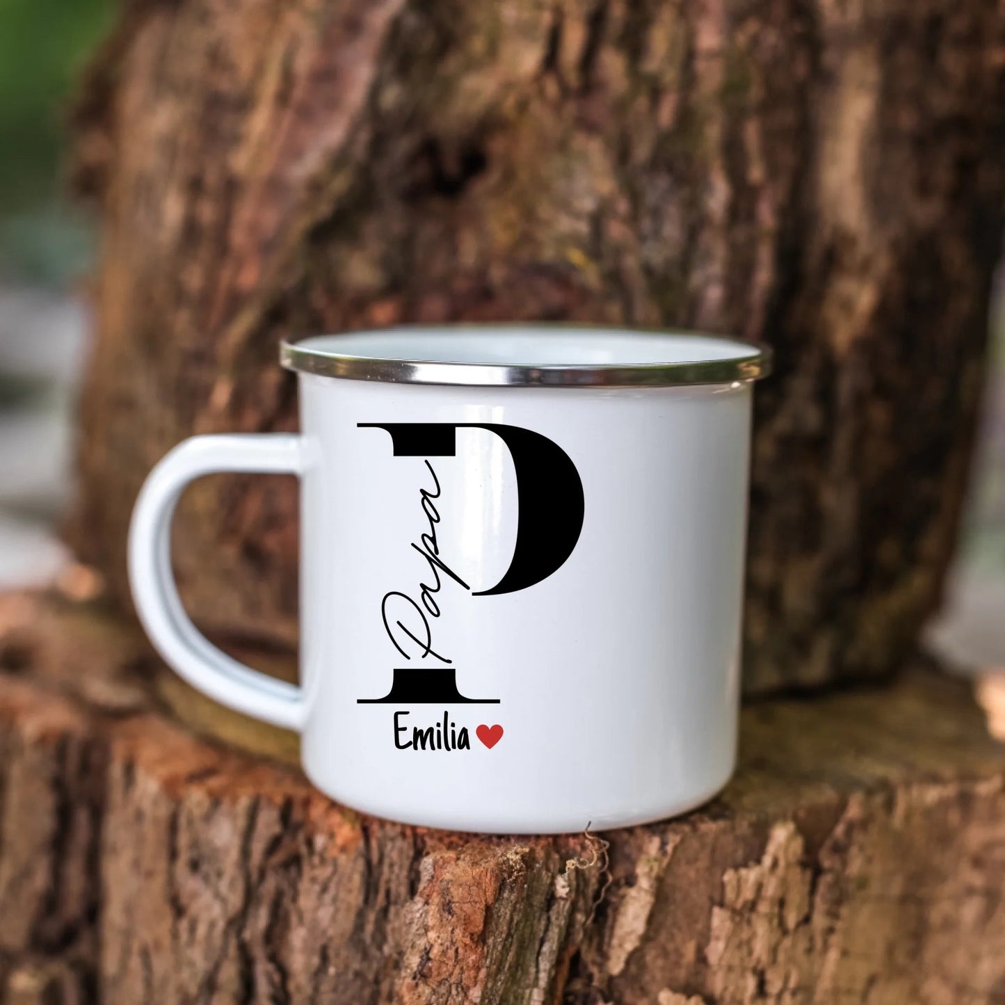 Papa Tasse mit Namen der Kinder Little Mathilda Little Mathilda Keramik Tasse