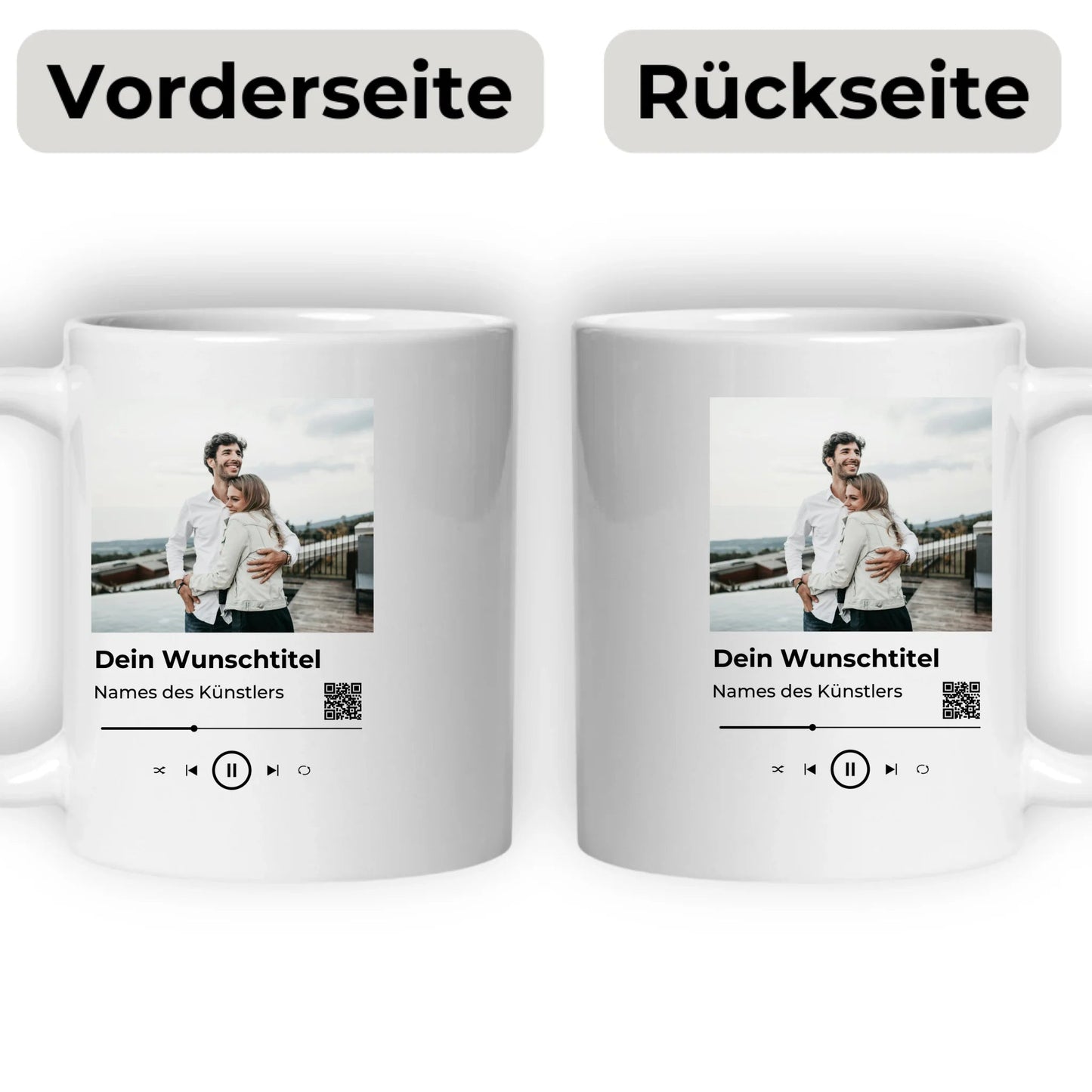 Personalisierte Keramik Tasse mit deinem Lieblingsong Little Mathilda Little Mathilda Keramik Tasse
