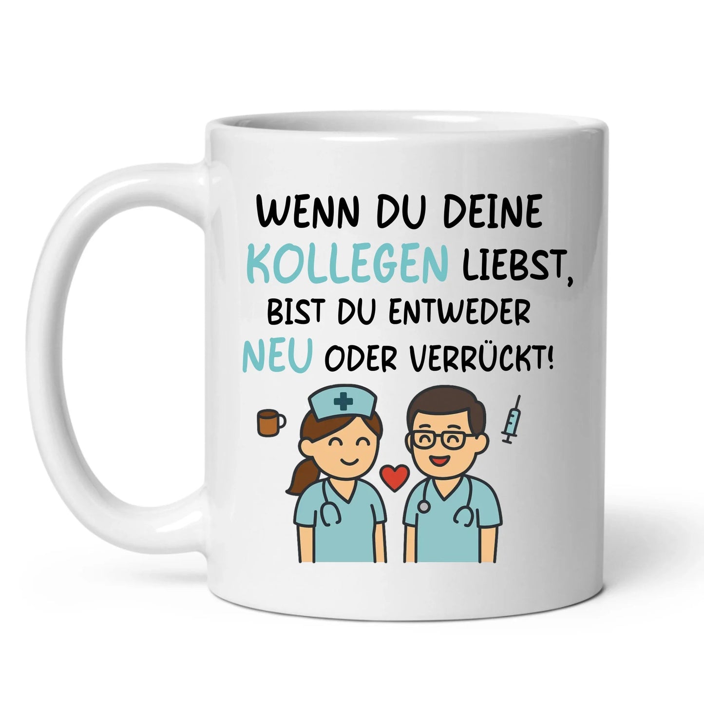 Personalisierte Krankenschwester Tasse mit Spruch für Kollegen Little Mathilda Little Mathilda Keramik Tasse