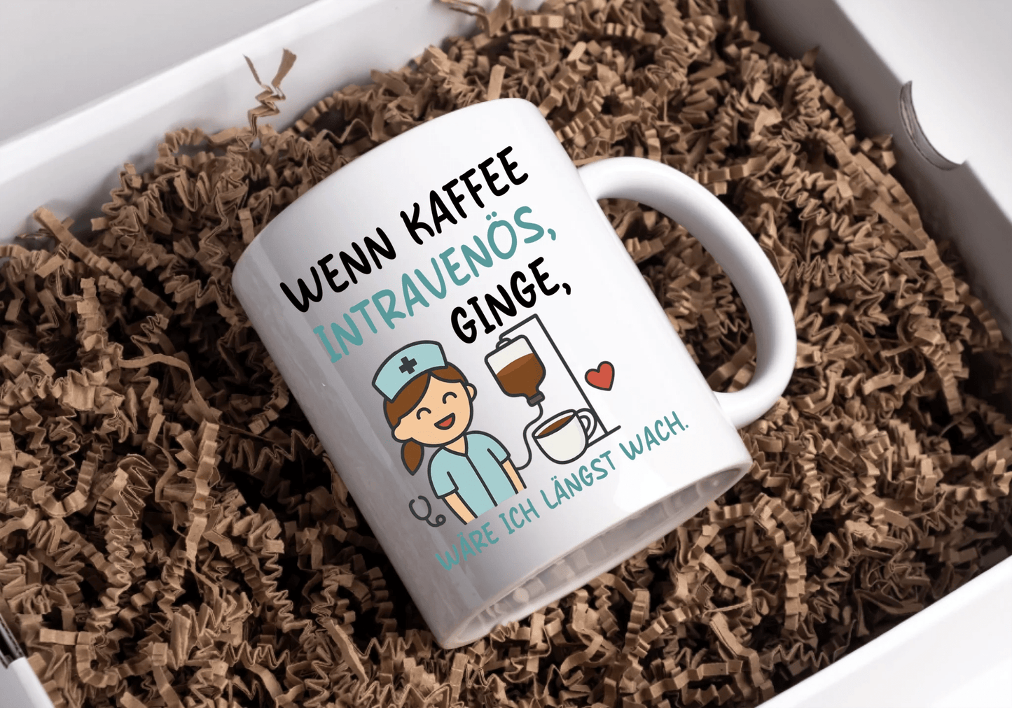 Personalisierte Krankenschwester Tasse mit Spruch Little Mathilda Little Mathilda Keramik Tasse