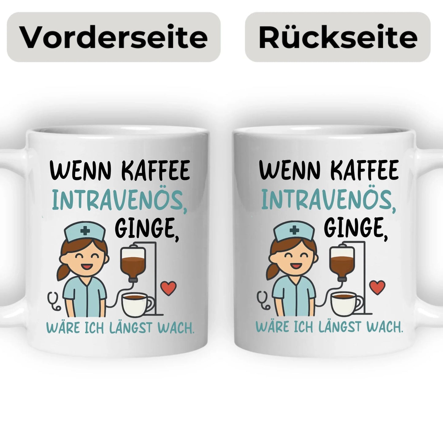 Personalisierte Krankenschwester Tasse mit Spruch Little Mathilda Little Mathilda Keramik Tasse