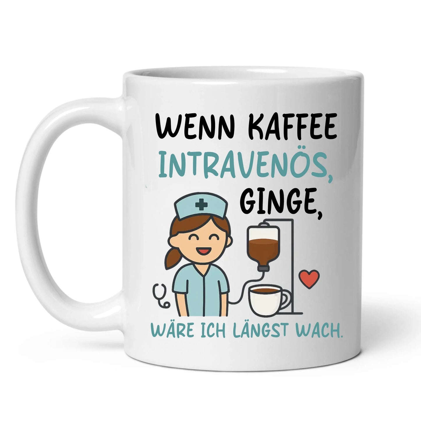 Personalisierte Krankenschwester Tasse mit Spruch Little Mathilda Little Mathilda Keramik Tasse