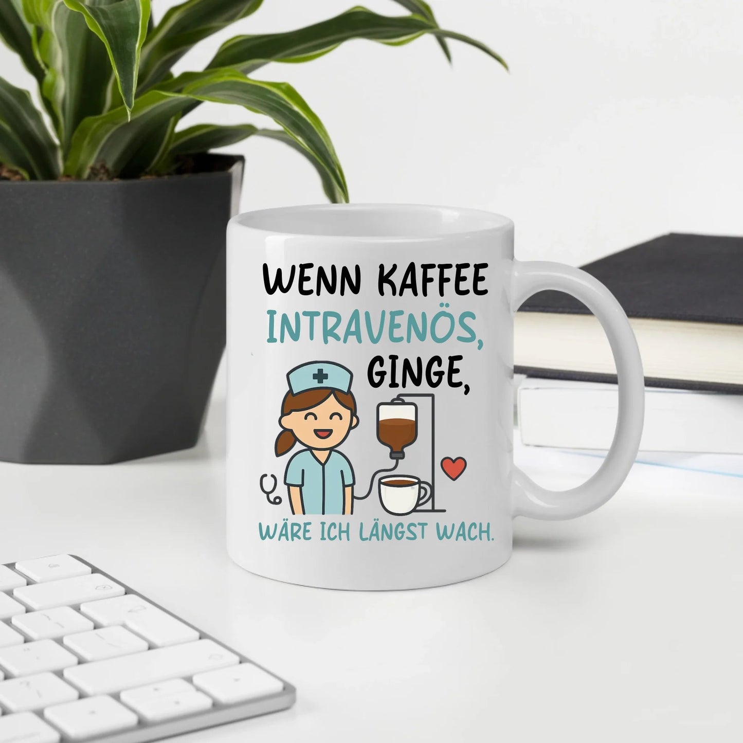 Personalisierte Krankenschwester Tasse mit Spruch Little Mathilda Little Mathilda Keramik Tasse