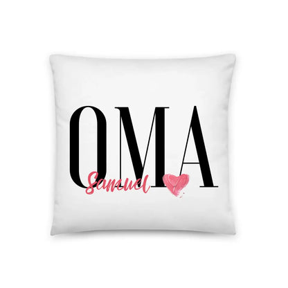Oma Kissen mit Namen der Enkelkinder