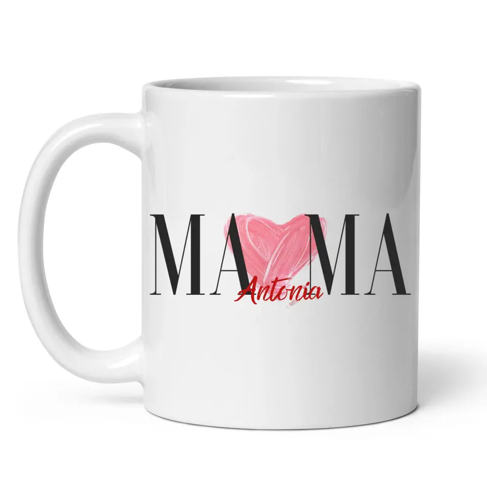 Mama Tasse personalisiert mit Namen der Kinder