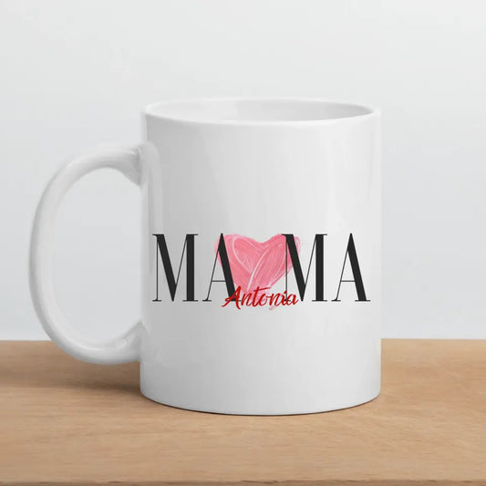 Keramik Tasse Mama Tasse personalisiert mit Namen der Kinder Little Mathilda