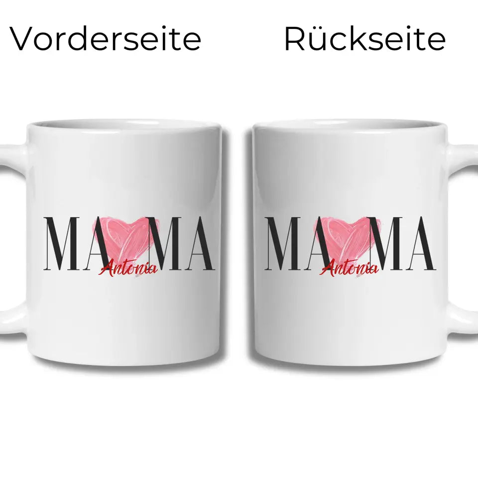 Mama Tasse personalisiert mit Namen der Kinder