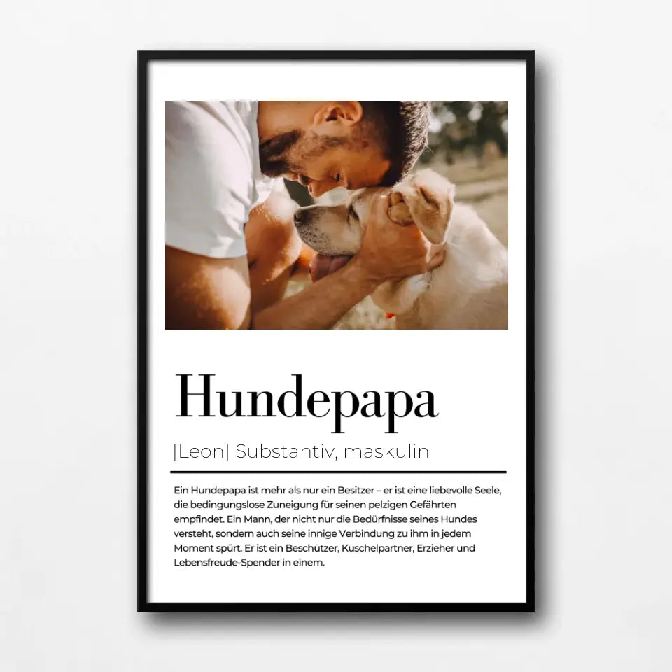 Poster Hundemama - Hundepapa