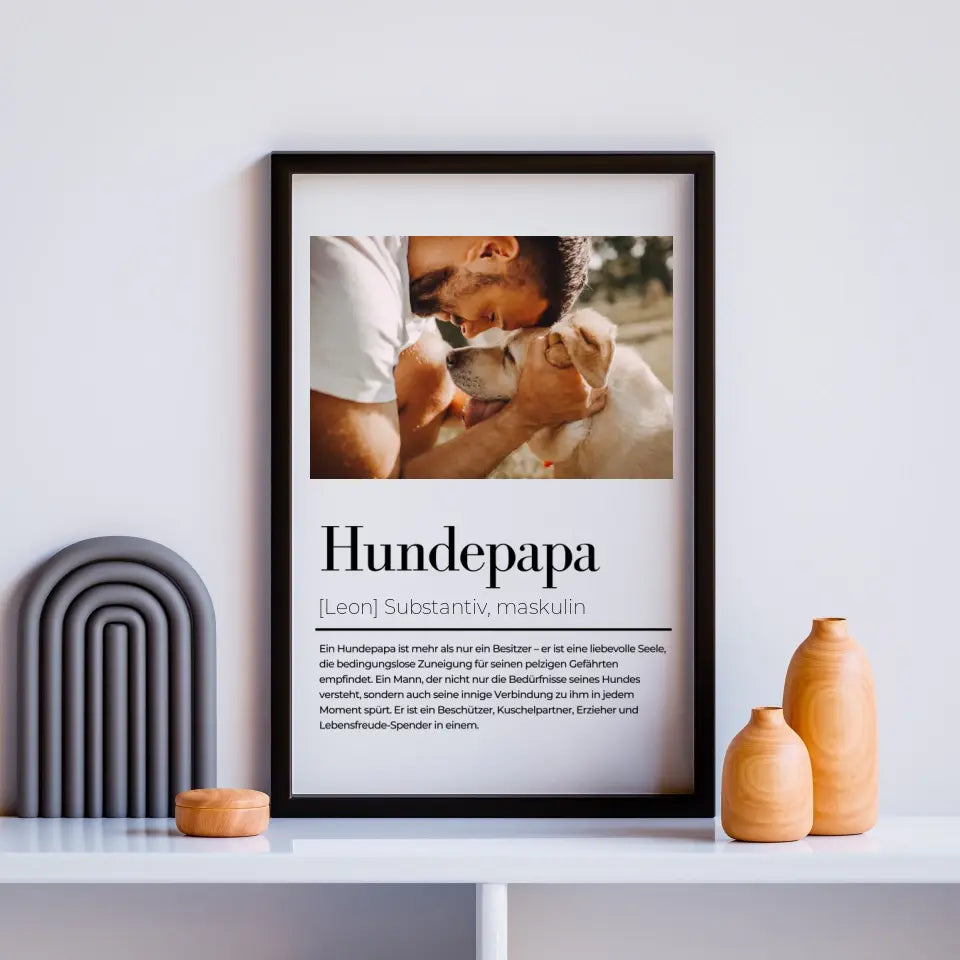 Poster Hundemama - Hundepapa