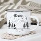 Emaille Angler Tasse "Petri Heil"