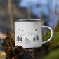 Personalisierte "Ski Emaille Tasse"