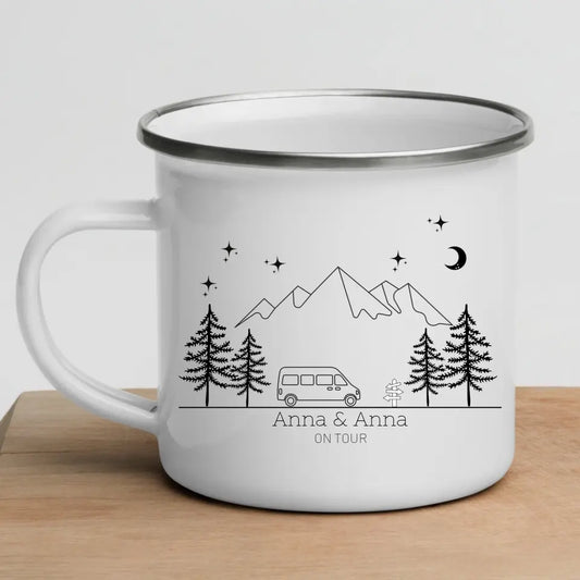 Camping Tasse "Bunte Camper"