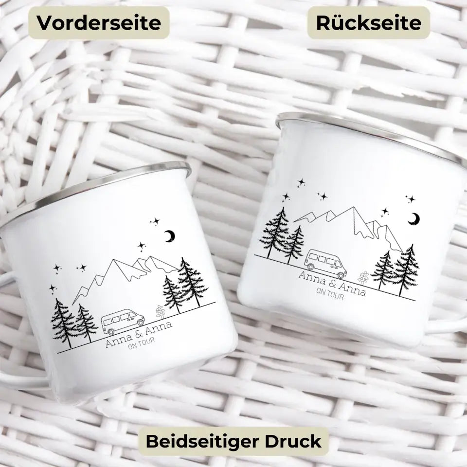 Camping Tasse "Bunte Camper"