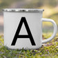 Minimalistische Buchstabentasse