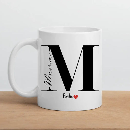 Mama Tasse mit Namen der Kinder