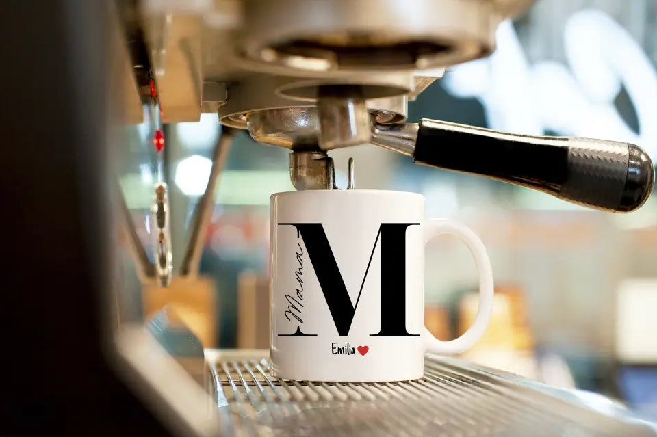 Mama Tasse mit Namen der Kinder