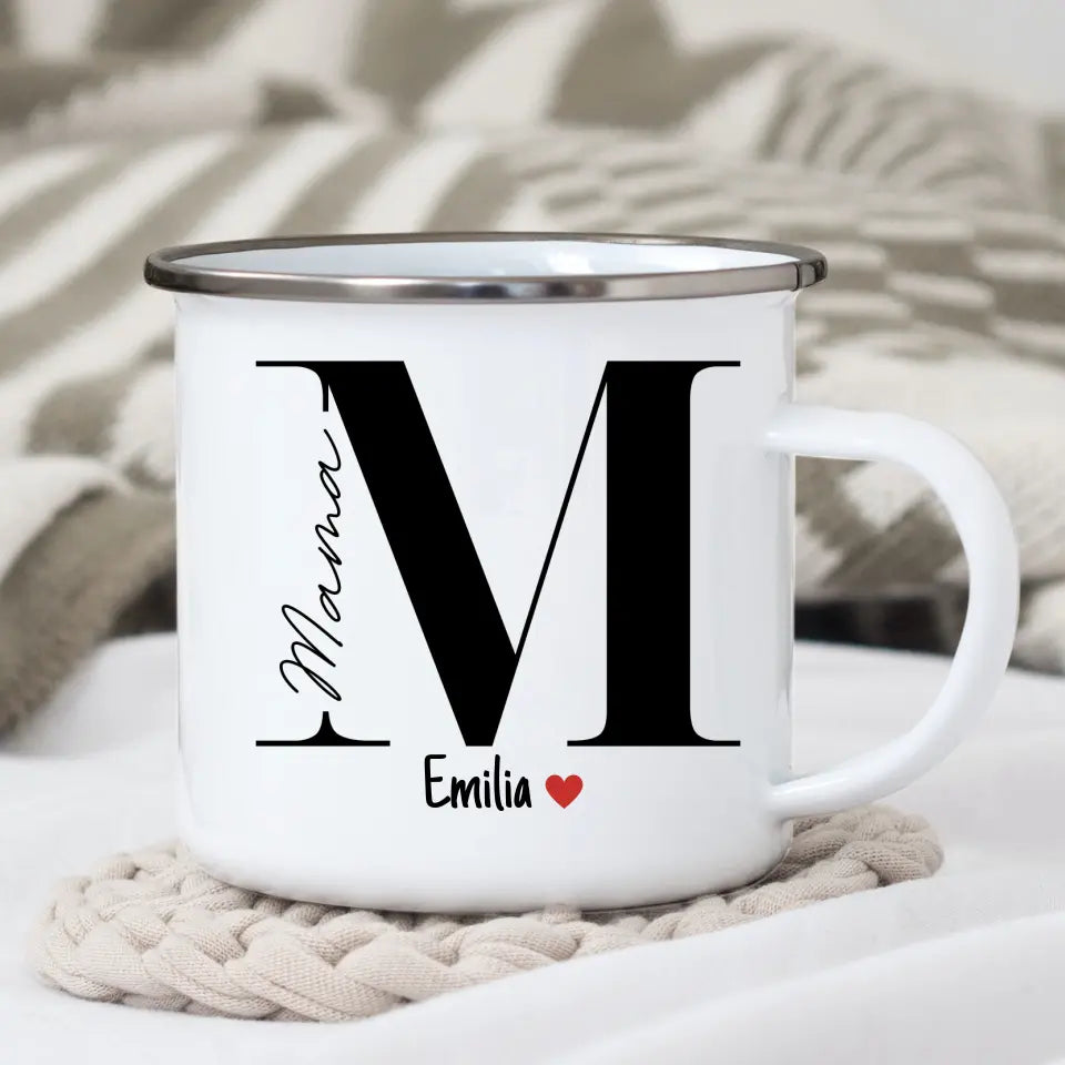 Mama Tasse mit Namen der Kinder