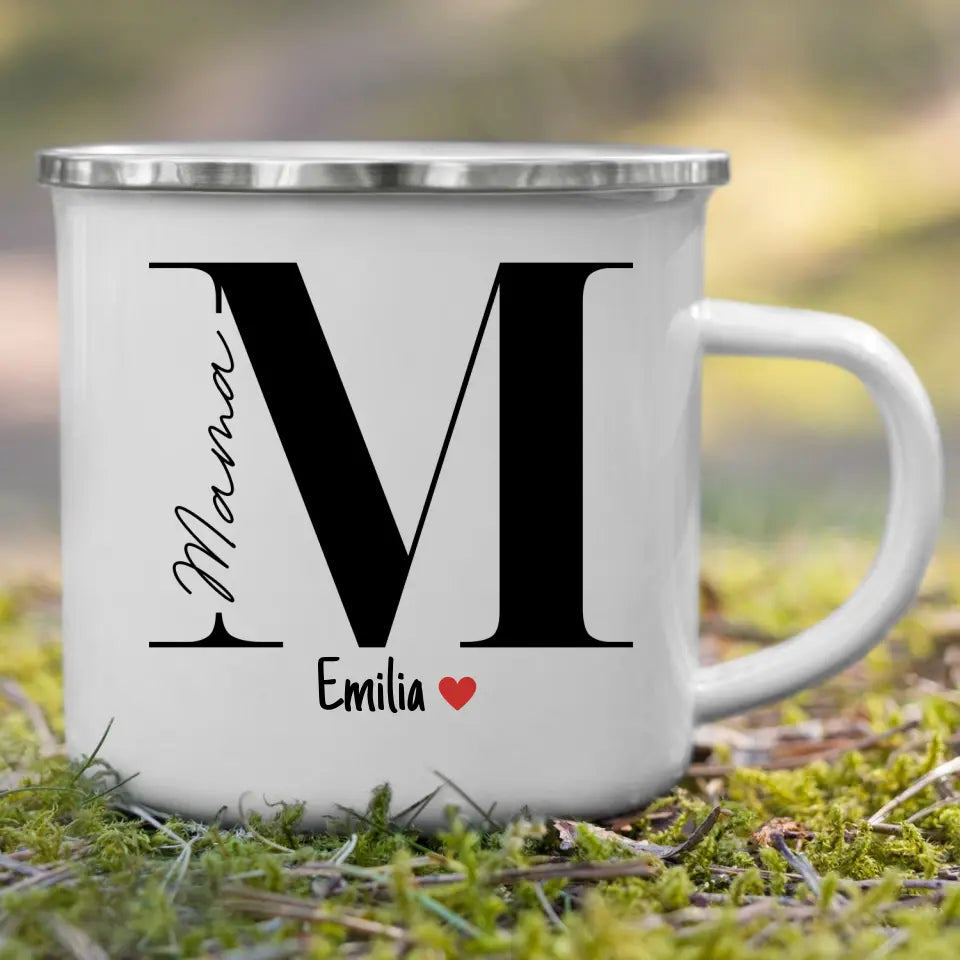 Mama Tasse mit Namen der Kinder