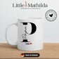 Papa Tasse mit Namen der Kinder