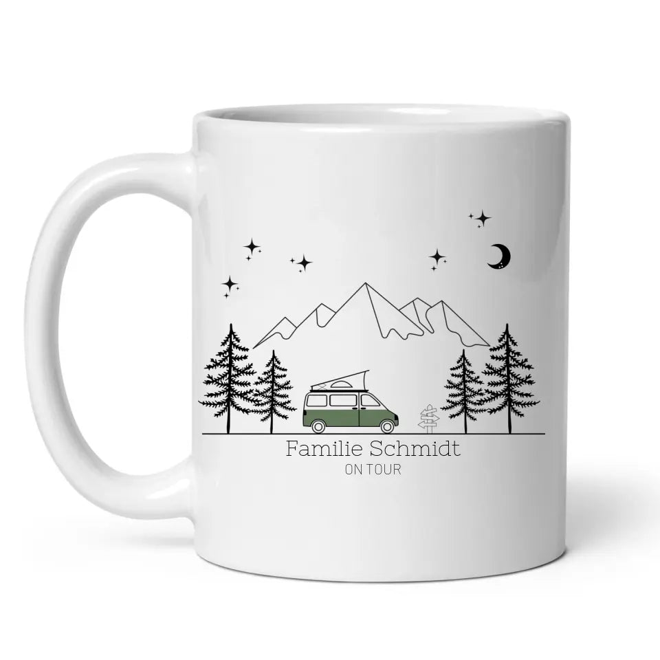 Camping Tasse "Van mit Aufstelldach"